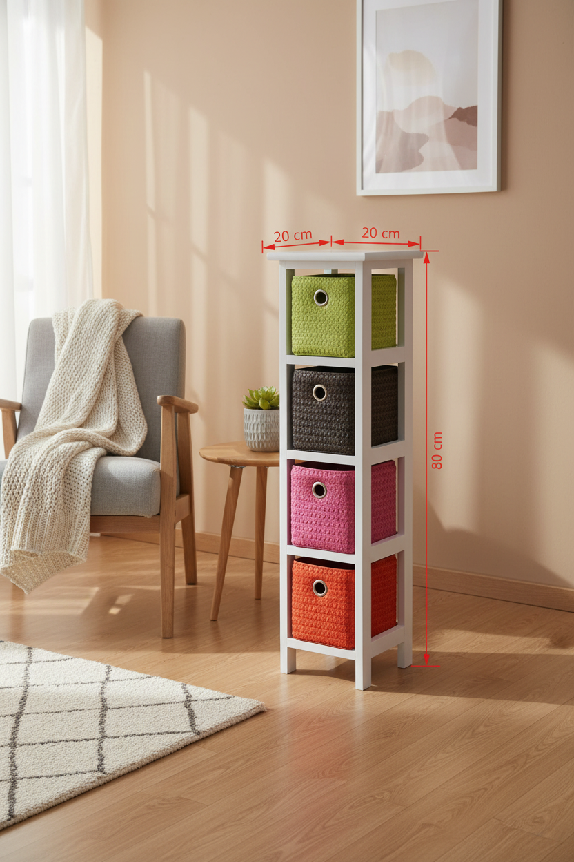 Korbschrank mit Maßen Lifestyle
