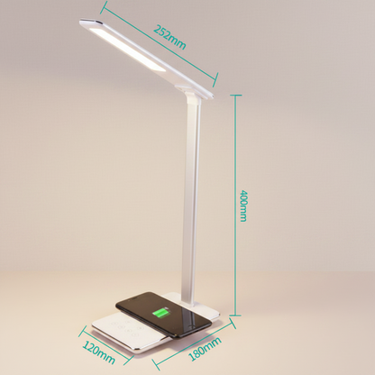 LED-Schreibtischlampe faltbar – Augenschonend | 4 Farbtemperaturen | Touch-Bedienung | USB | Nachttischlampe