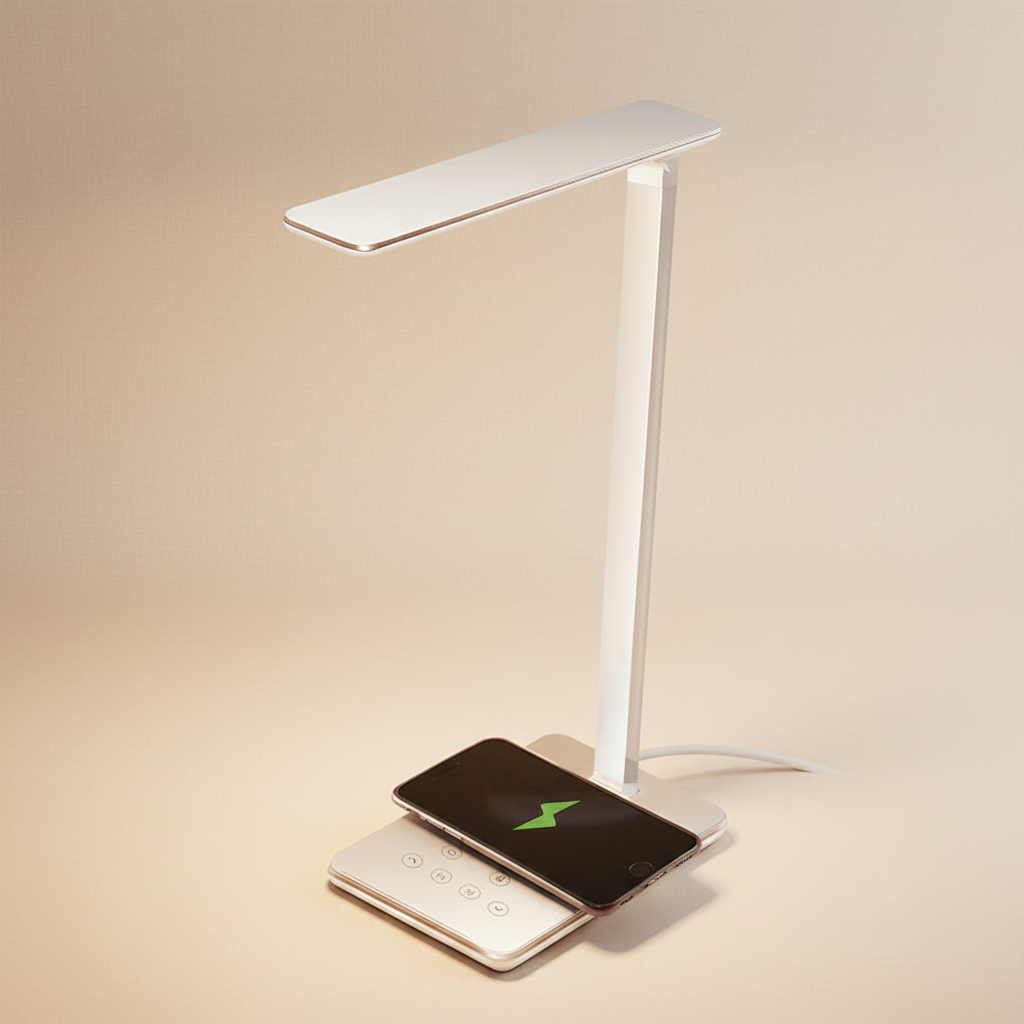 LED-Schreibtischlampe faltbar – Augenschonend | 4 Farbtemperaturen | Touch-Bedienung | USB | Nachttischlampe