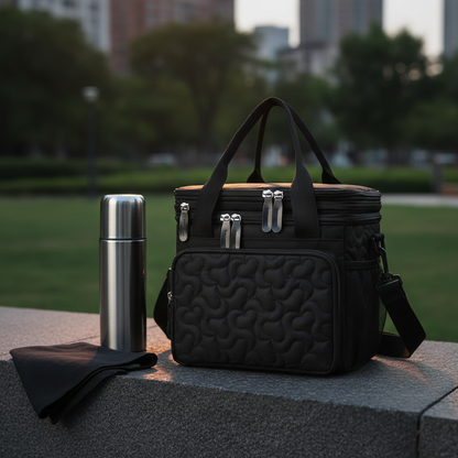 Schwarze Lunchbag – Urban Lifestyle