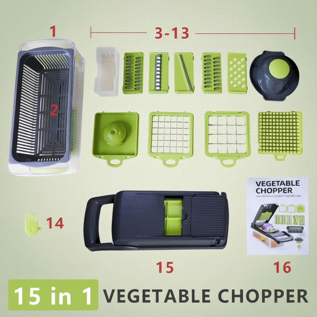 15-in-1 Gemüseschneider-Set